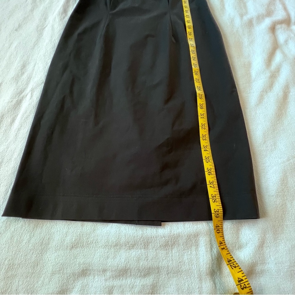 Doncaster Signature Black Scoop Neck Body Con Belted Midi Dress Women’s Size 10‎ - Picture 8 of 12